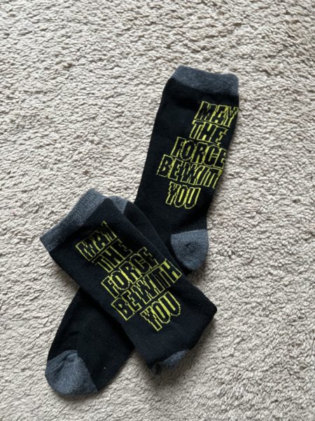 Star Wars socks 2 days wear!