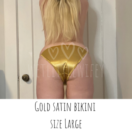 Gold Satin Bikini