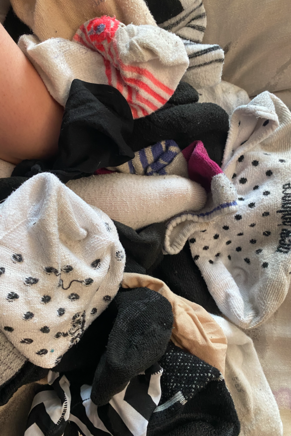 Random Mismatched Pair Of Socks From The BOTTOM OF MY SOCK DRAWER