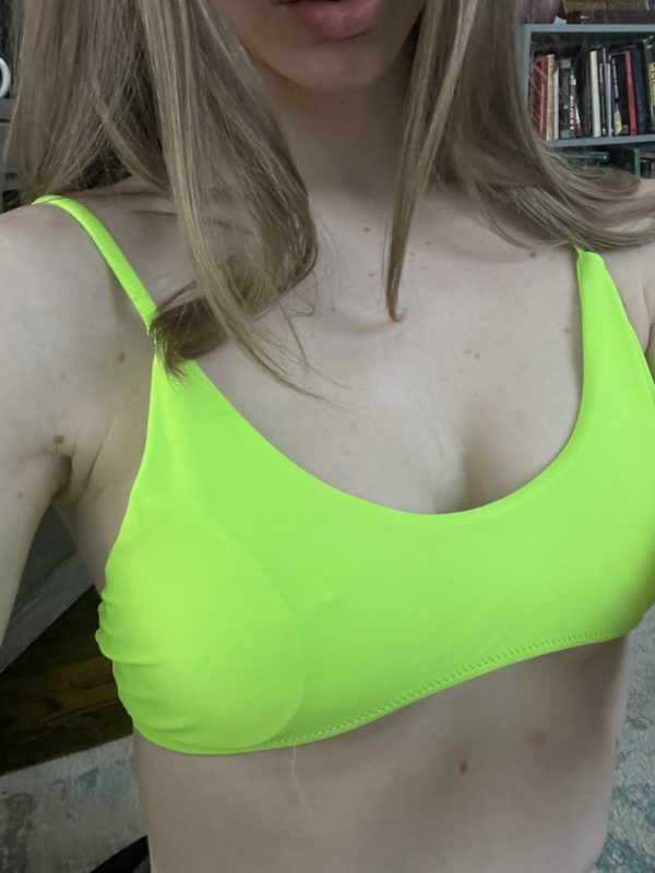 Neon Green Bikini Top Bra