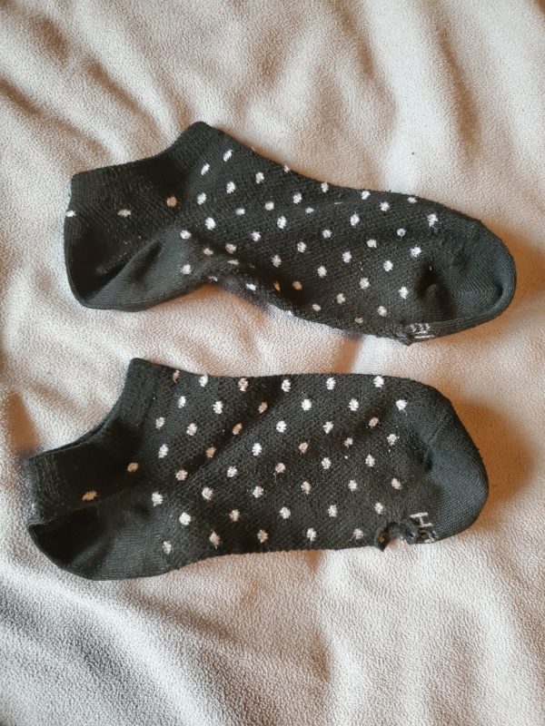 Black Polka Dot Ankle Socks