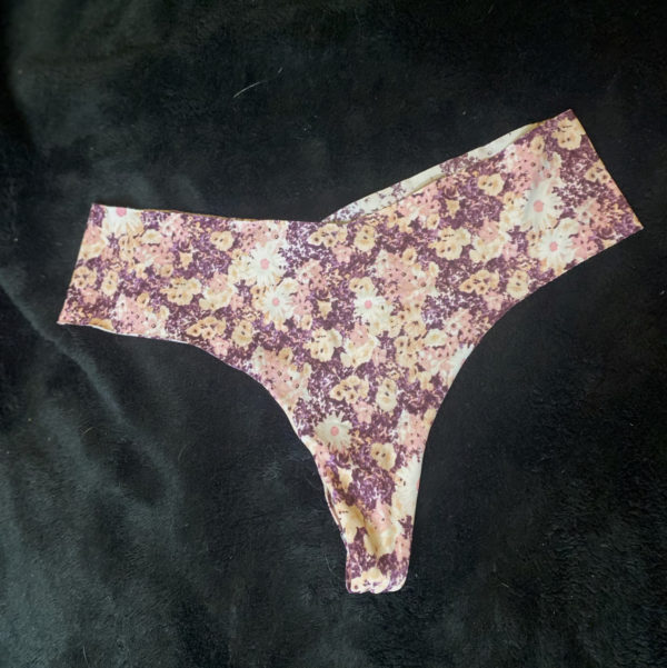 Pink/Purple Floral Thong