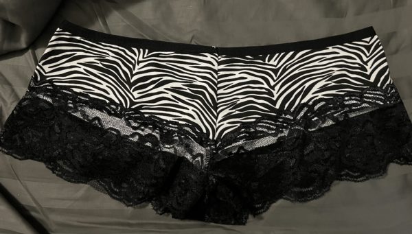 Zebra striped panties