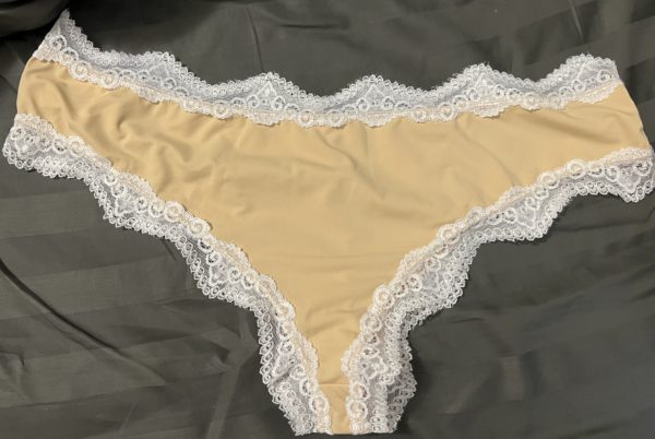 Cream and white panties