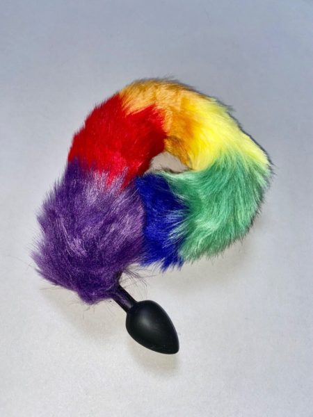 Furry Rainbow Animal Tail