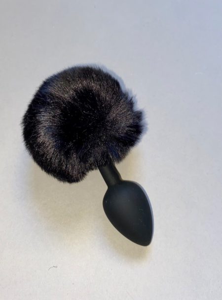 Furry Black Anal Butt Plug Bunny Tail Adult Toys